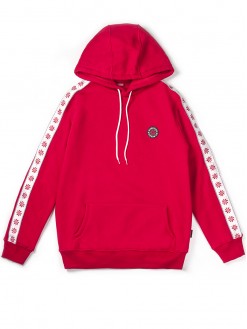 Ribbon hoodie / red