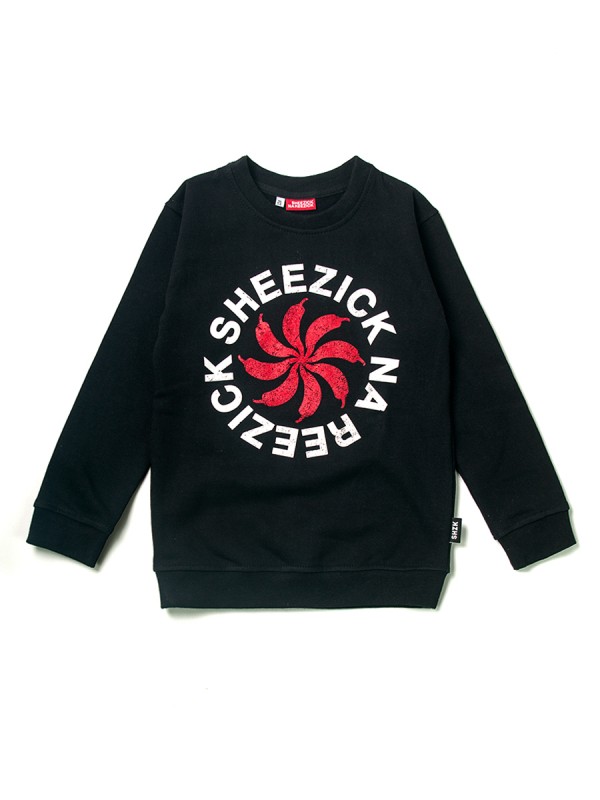 Pepper Sun, black kids sweatshirt