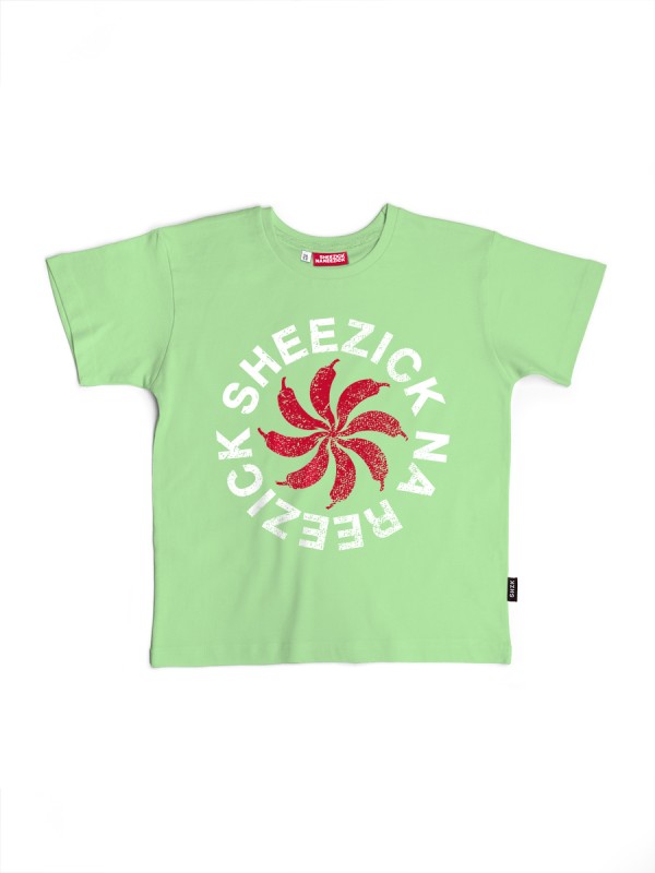 Pepper Sun, kids tee / green