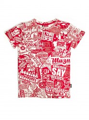 Red pattern, women's t-shirt